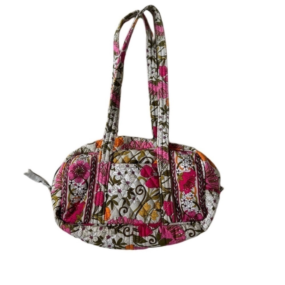 EUC Vera Bradley Shoulder Mini Duffle Bag in Tea Garden Retired Gorgeous Pattern